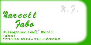 marcell fabo business card